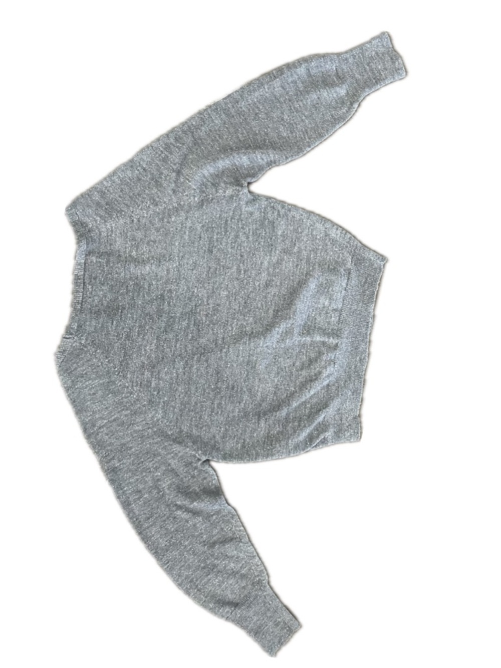 ZARAKNIT Metallic Gray Cropped Cardigan 🔥 - Size Small, Excellent Condition - Picture 5 of 10